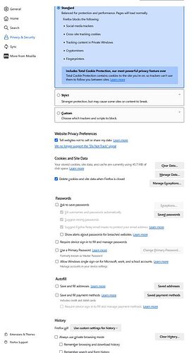 Firefox privacy 1