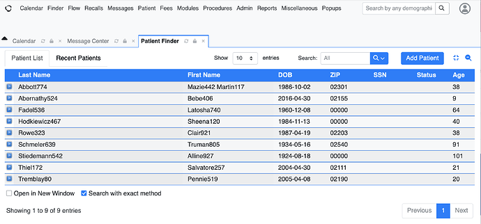 Patient Finder 2025-09-03 - Label Header