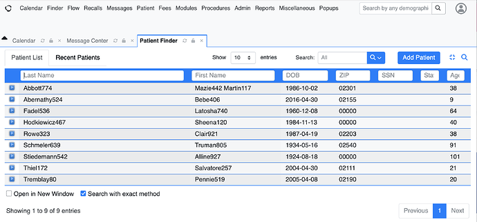 Patient Finder 2025-09-03 - Search Box Header