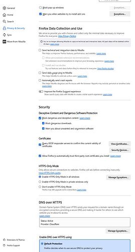 Firefox privacy 2