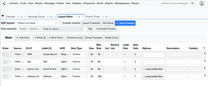 Patient Finder 2025-09-03 - Layout Editor for Patient Info