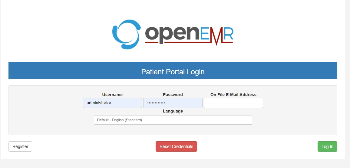 Insert background on login page - OpenEMR Development - OpenEMR Community