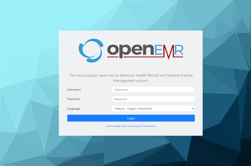 Insert background on login page - OpenEMR Development - OpenEMR Community